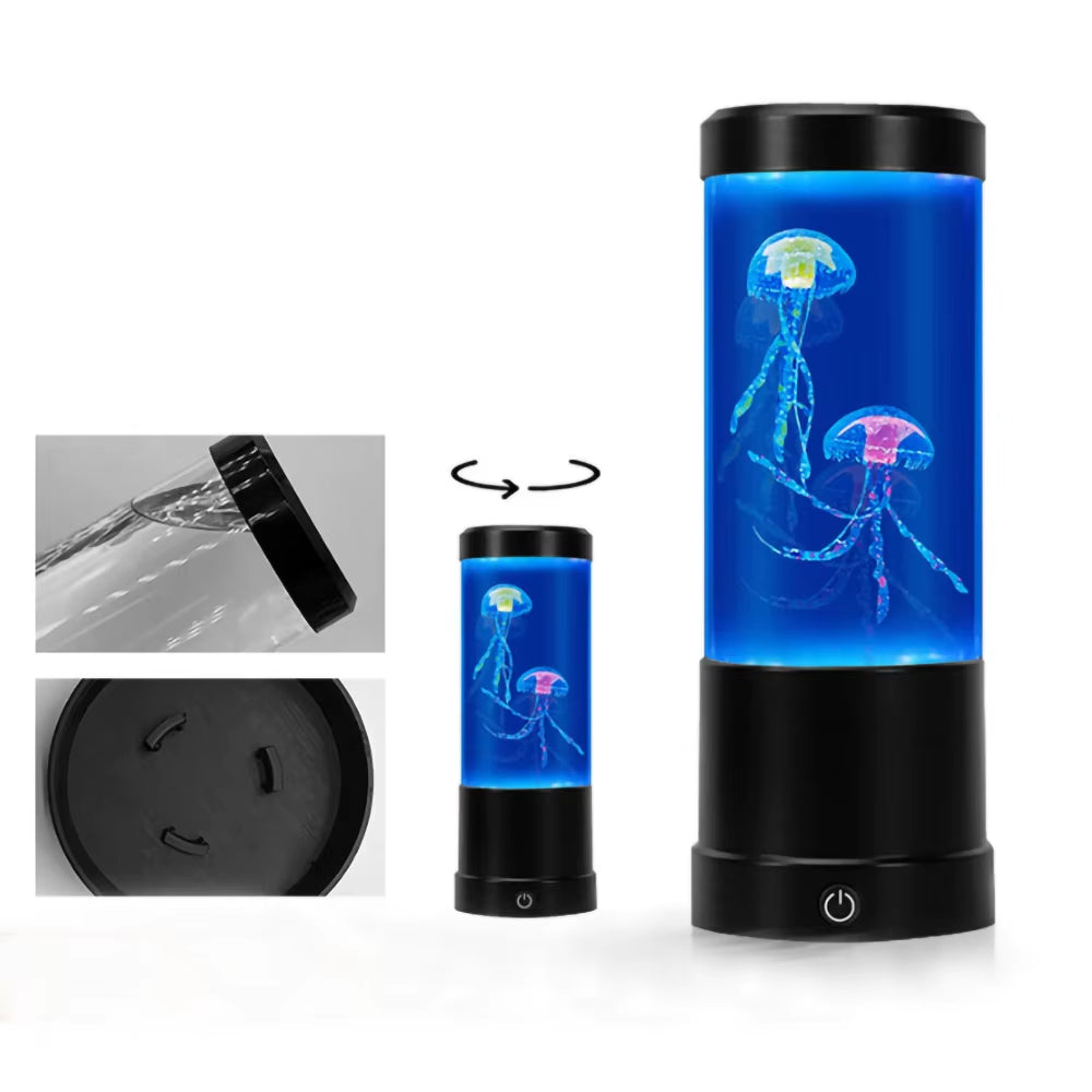 Color Changing Jellyfish Lamp Usb/Battery Powered Table Night Light Children'S Gift Home Bedroom Decor Boys Girls Birthday Gifts