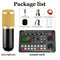 DJ Equipment Microphone Sound Card Console Studio Sound Card Kit Cable Phone Mixing Computer Live Voice Mixer F998 Sound Card