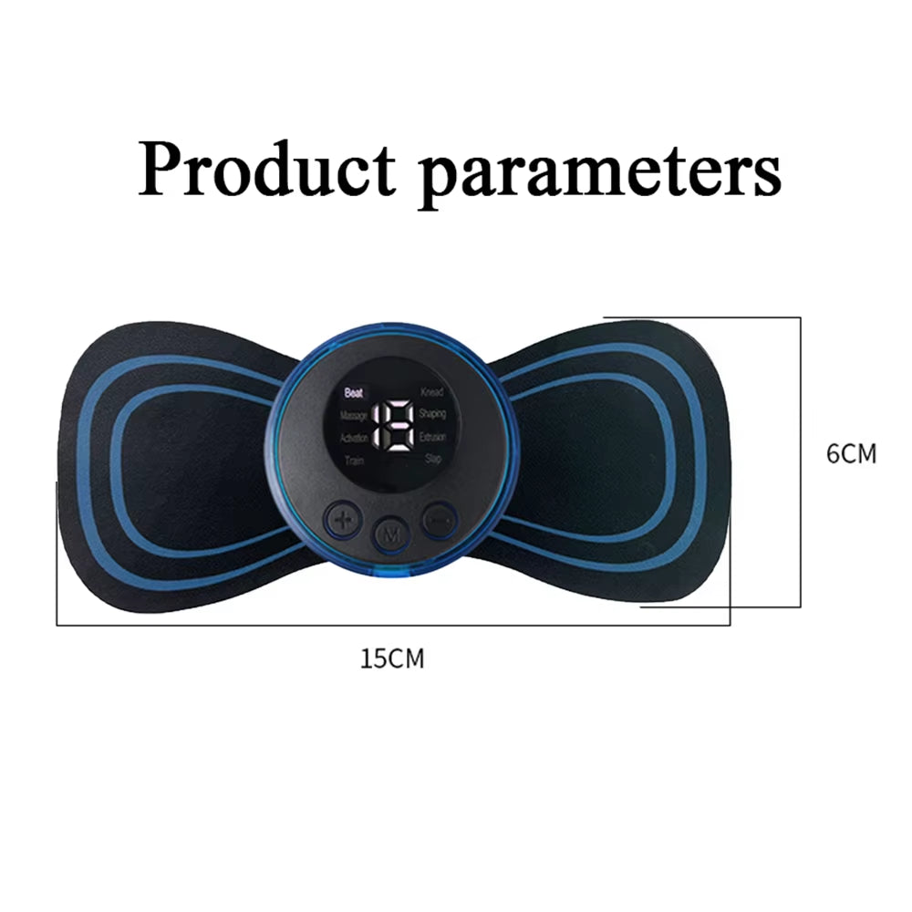 2/3/4 Pcs Smart Electric Neck Massager Set Cervical Patch 8 Modes 19 Levels Intensity Home Use Massage Tools for Relieve Fatigue